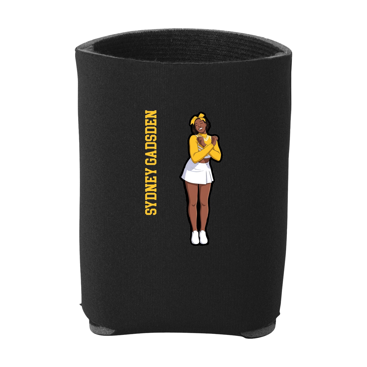 Can Holder — Name Vertical in Black