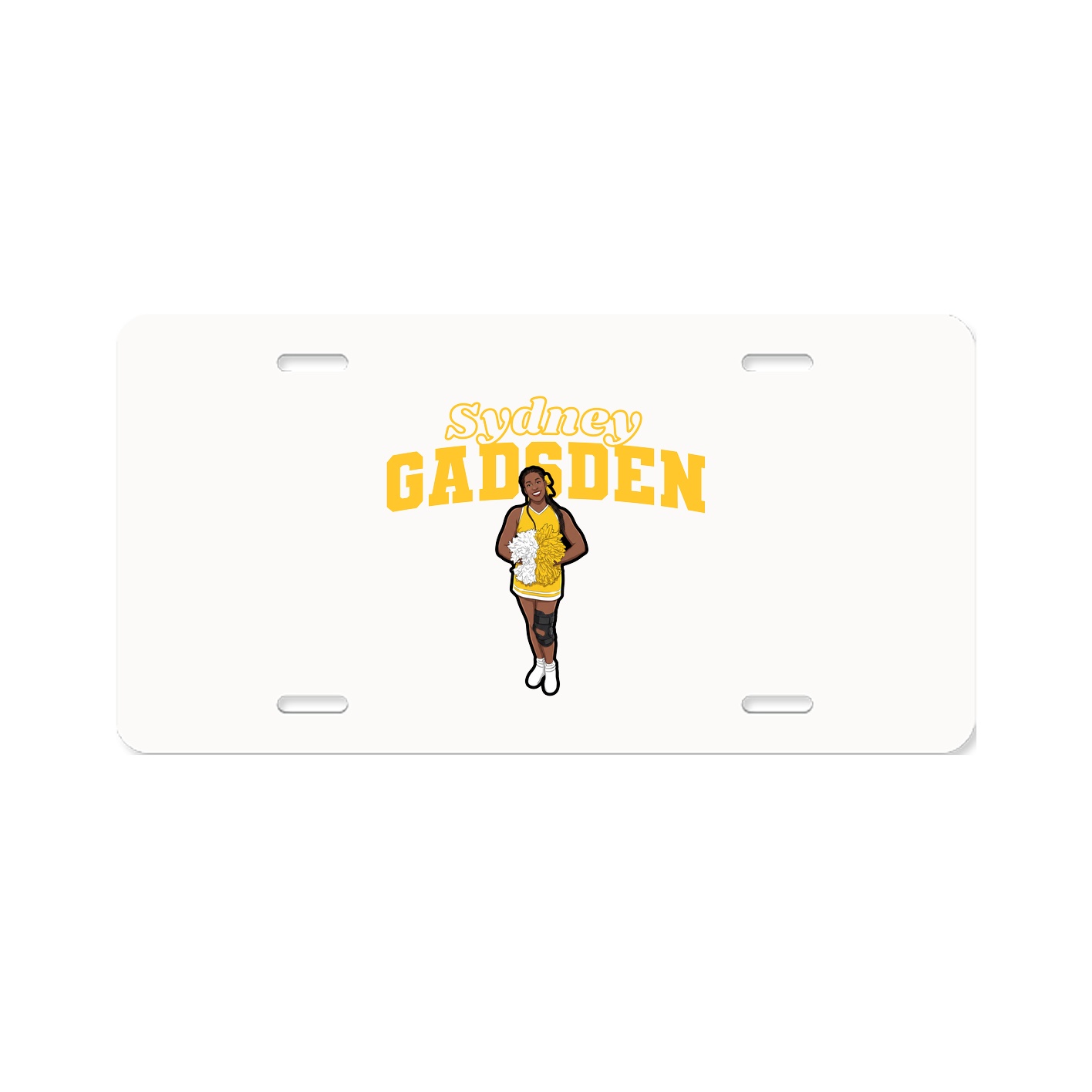 License Plate — Name Arch in Classic