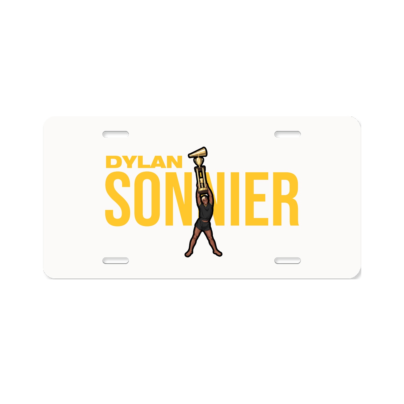 License Plate — Player Name in Classic