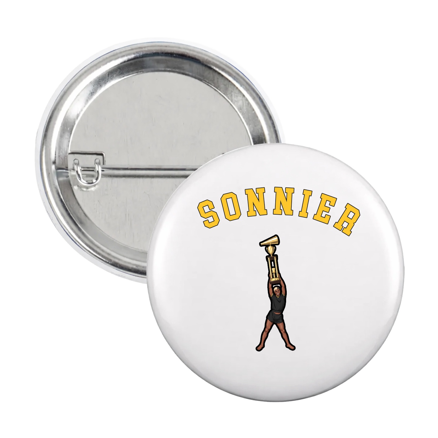 Game Day Button — Shirsey Arch in White