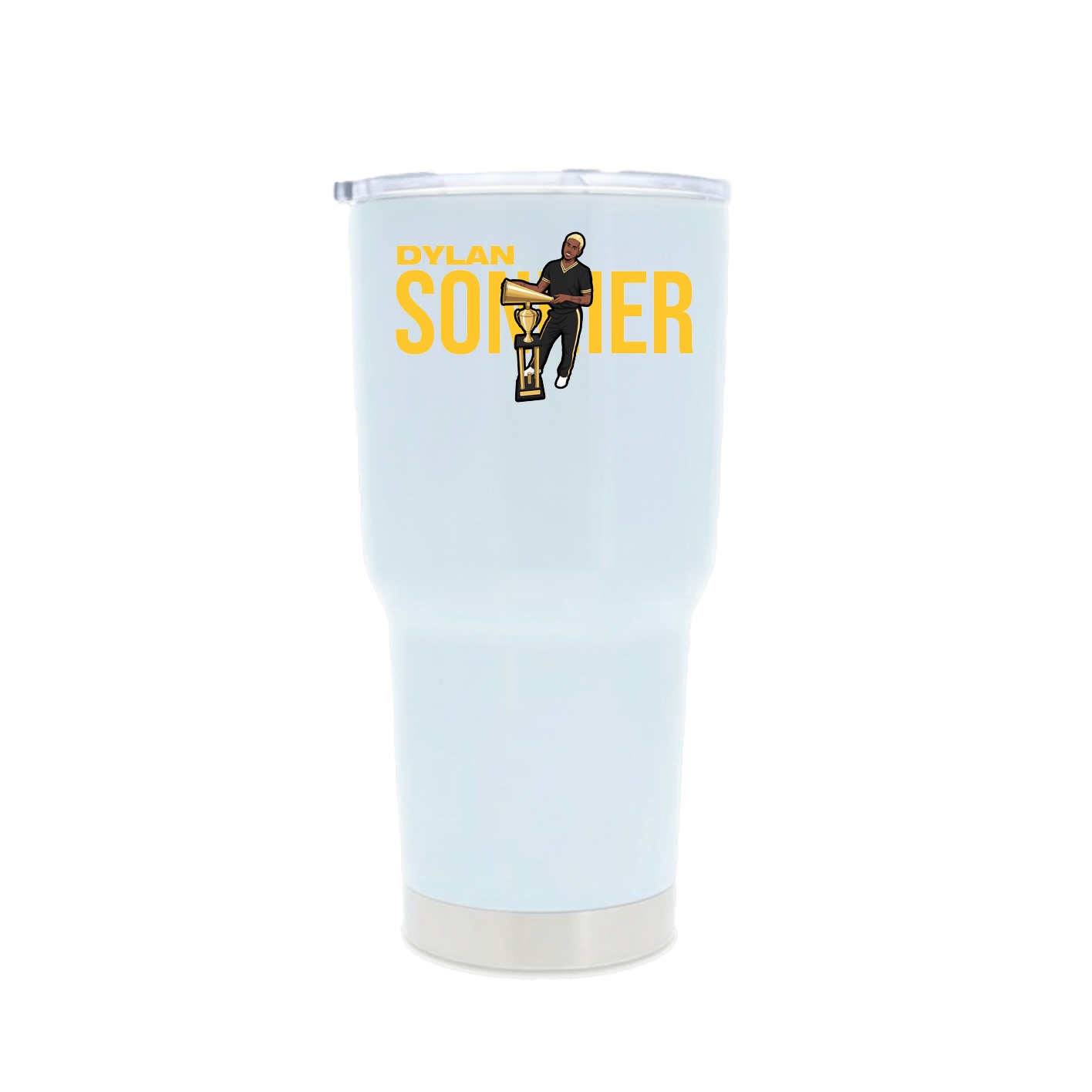 30oz Stainless Steel Tumbler — Player Name in White