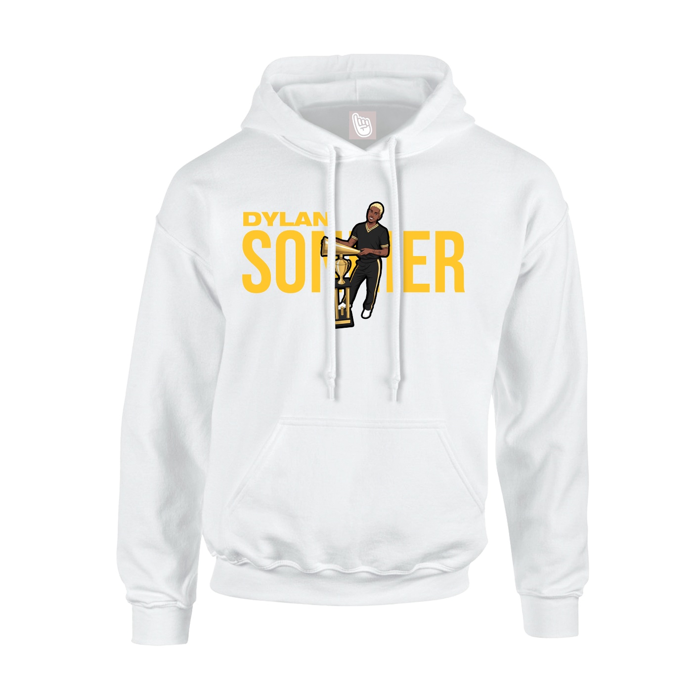 Youth Hoodie — Player Name in White
