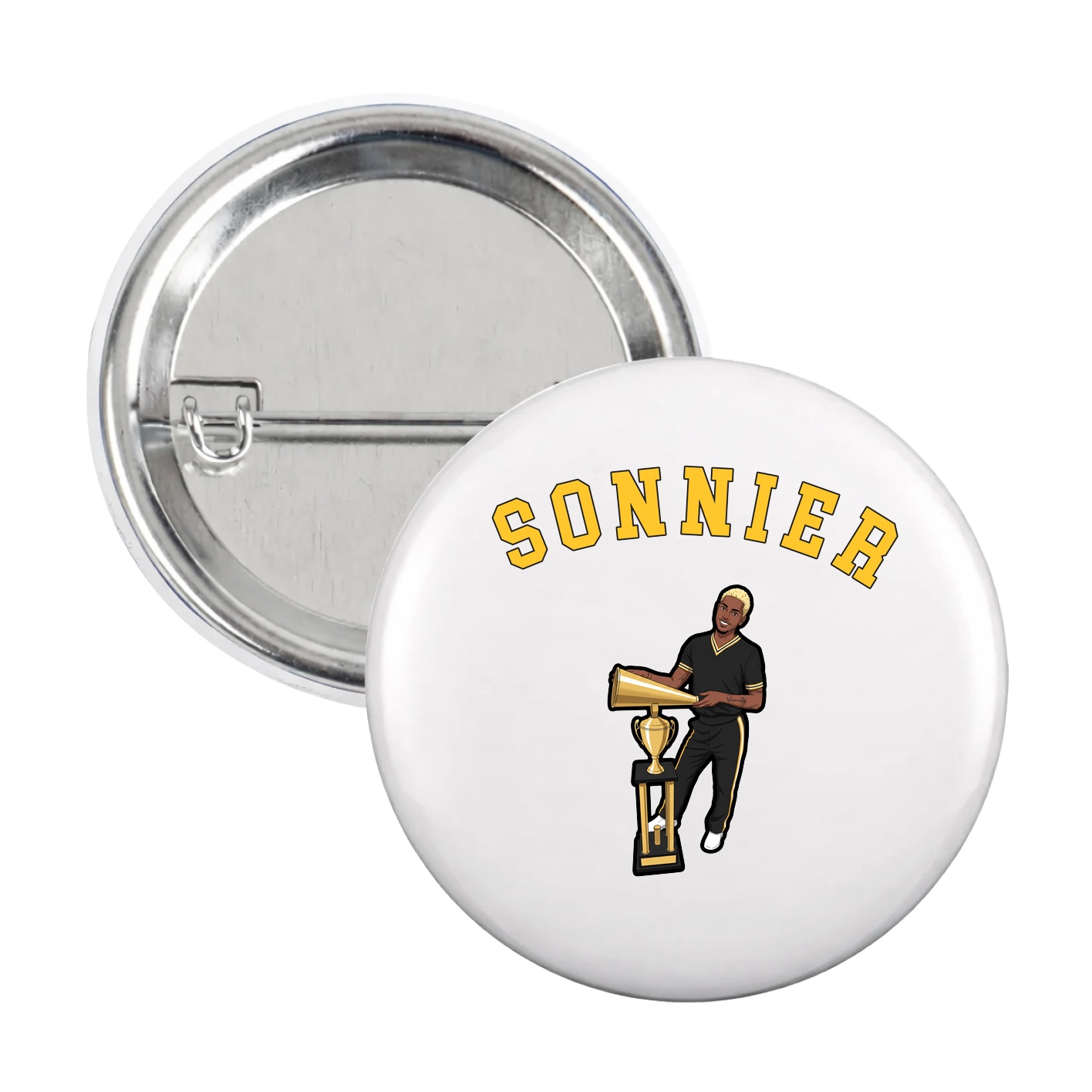 Game Day Button — Shirsey Arch in White