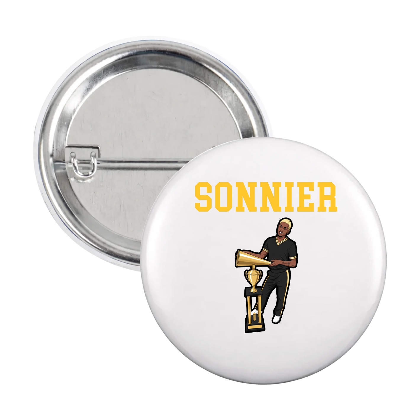 Game Day Button — Shirsey in White