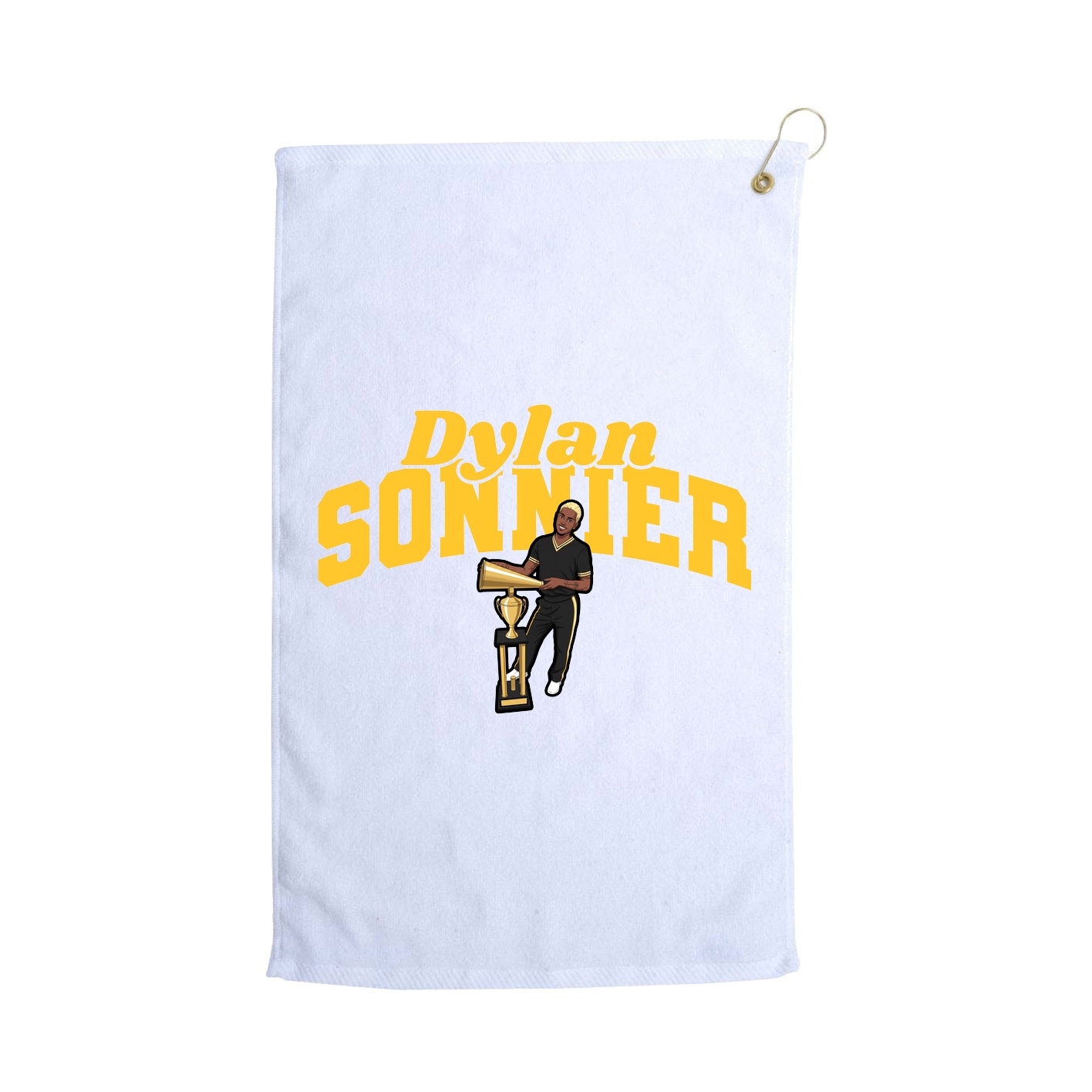 Golf Towel — Signature Arch in White