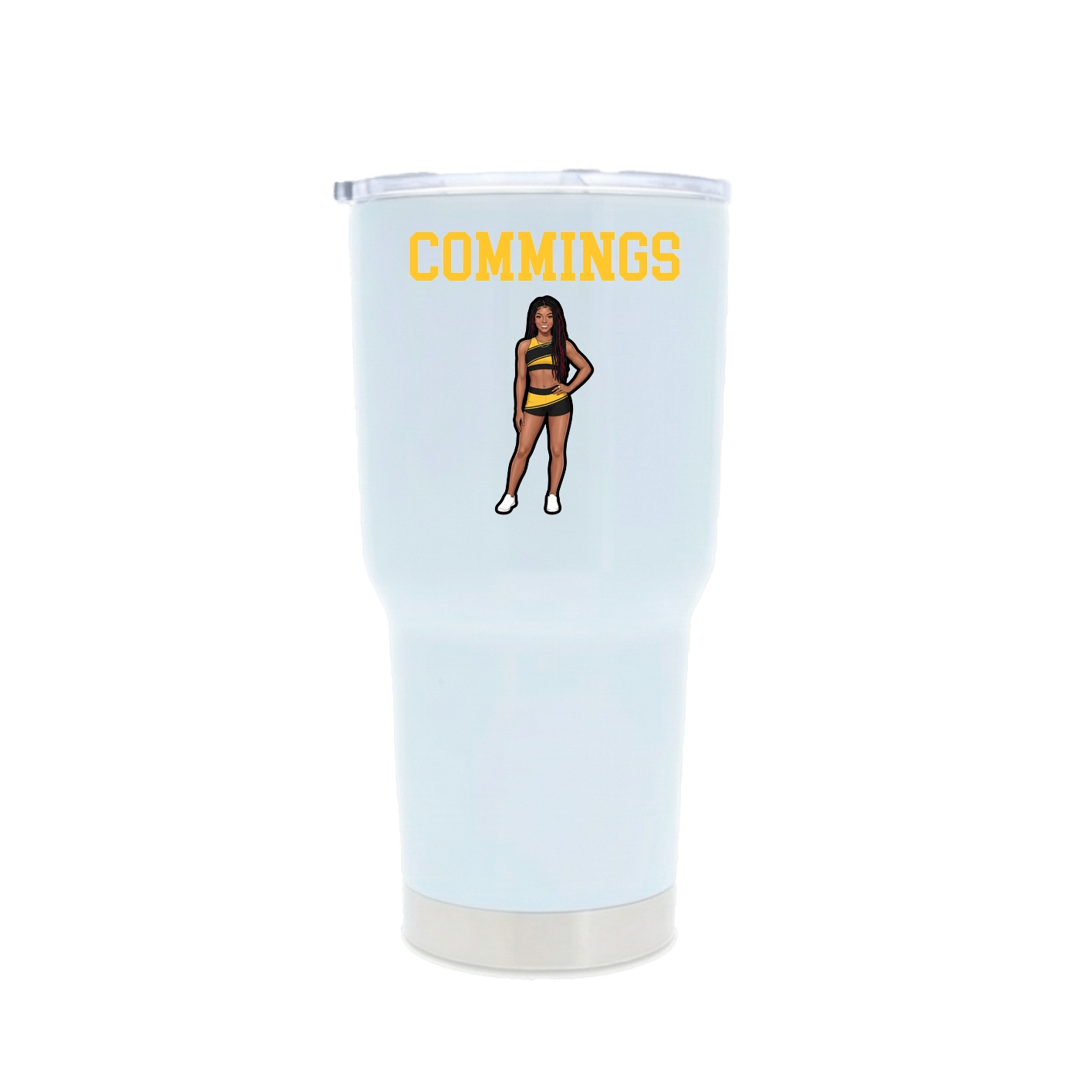 30oz Stainless Steel Tumbler — Shirsey in White