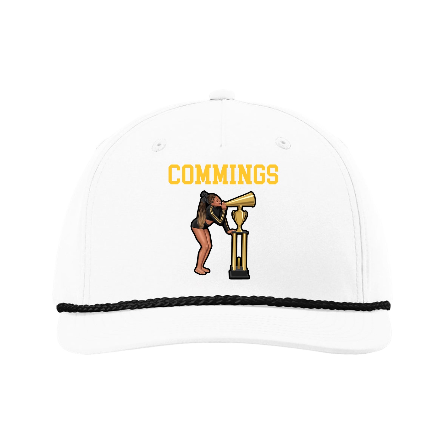 Five-Panel Classic Rope Cap — Shirsey in White