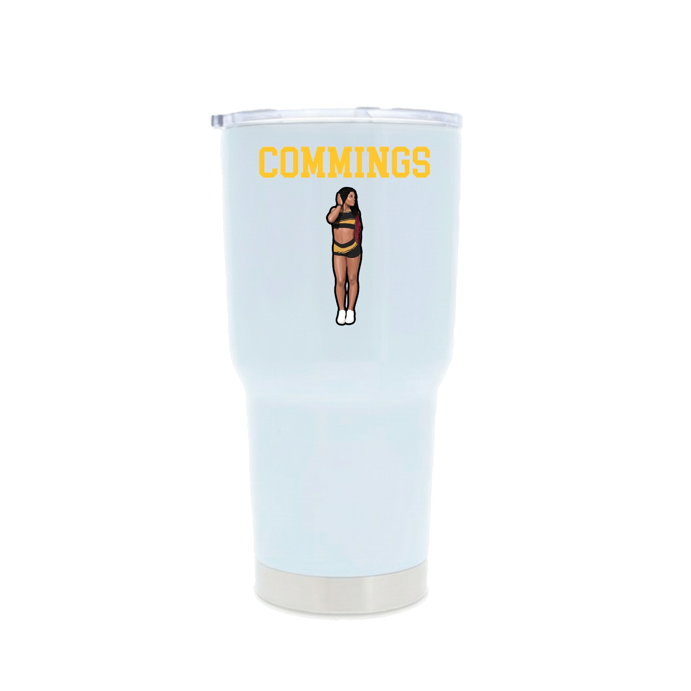 30oz Stainless Steel Tumbler — Shirsey in White
