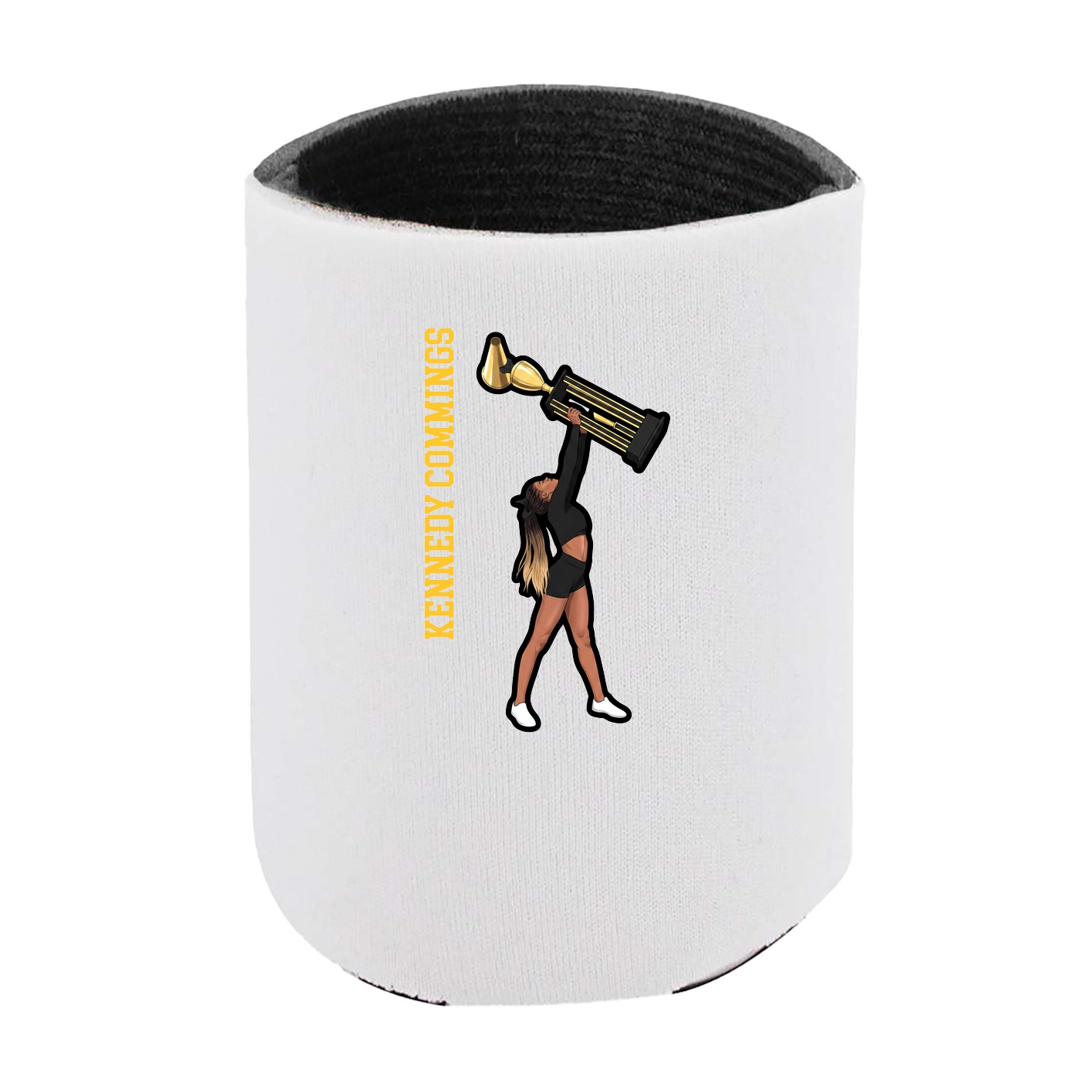 Can Holder — Name Vertical in White