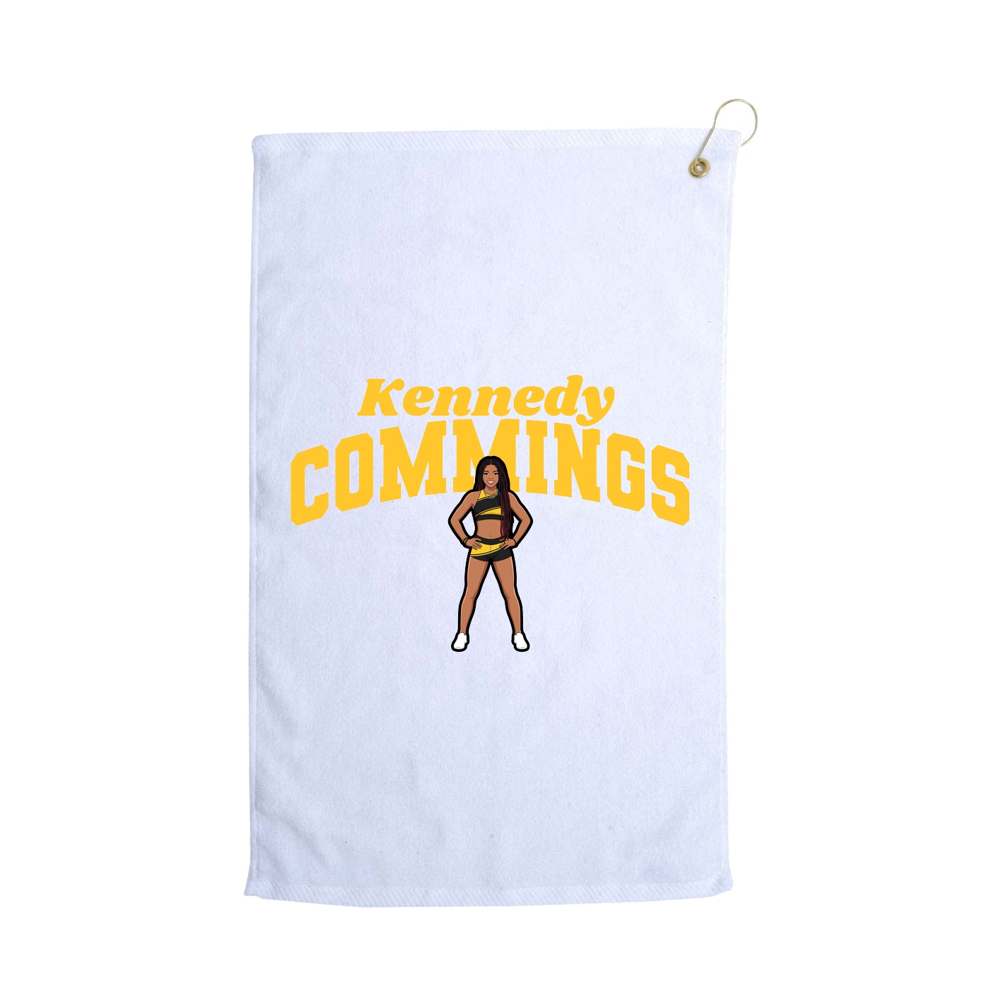 Golf Towel — Signature Arch in White