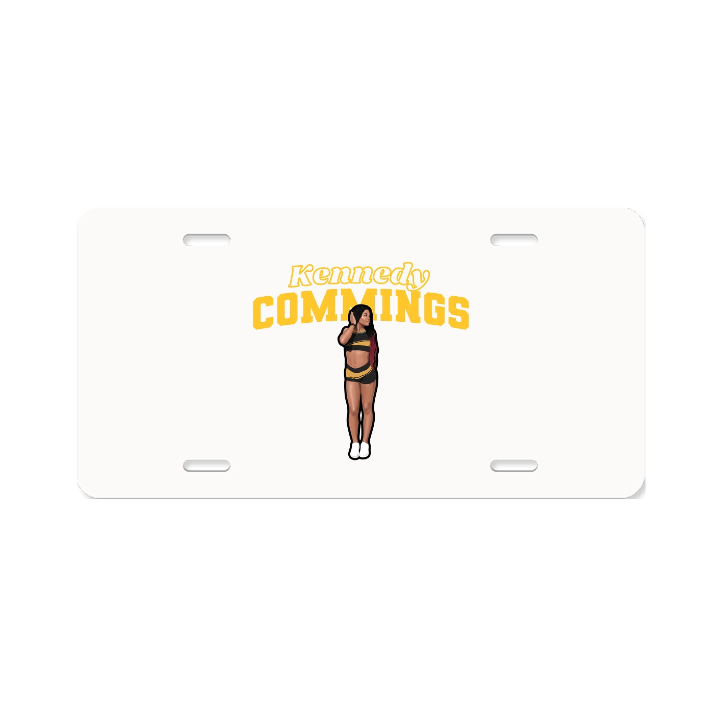 License Plate — Name Arch in Classic