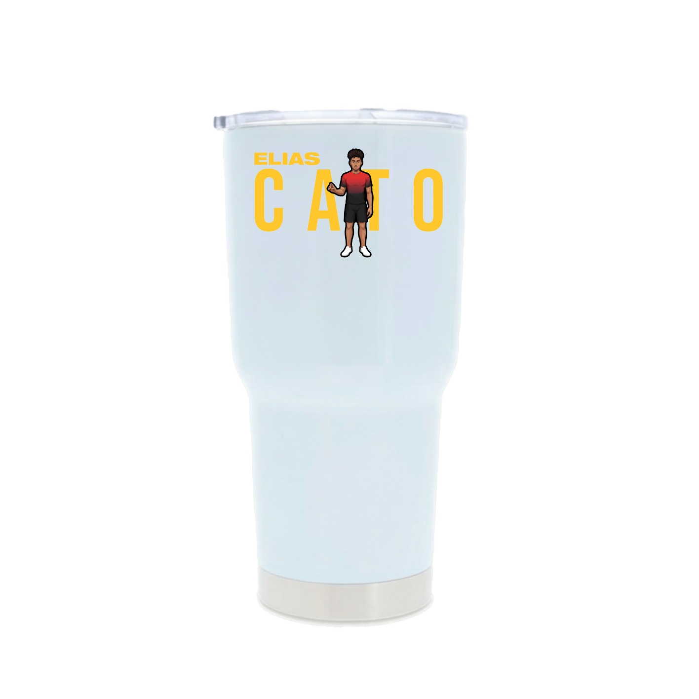 30oz Stainless Steel Tumbler — Player Name in White