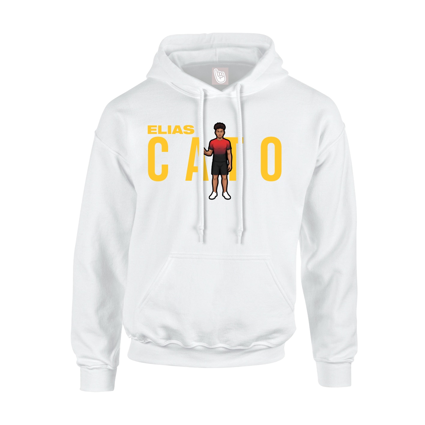 Youth Hoodie — Player Name in White