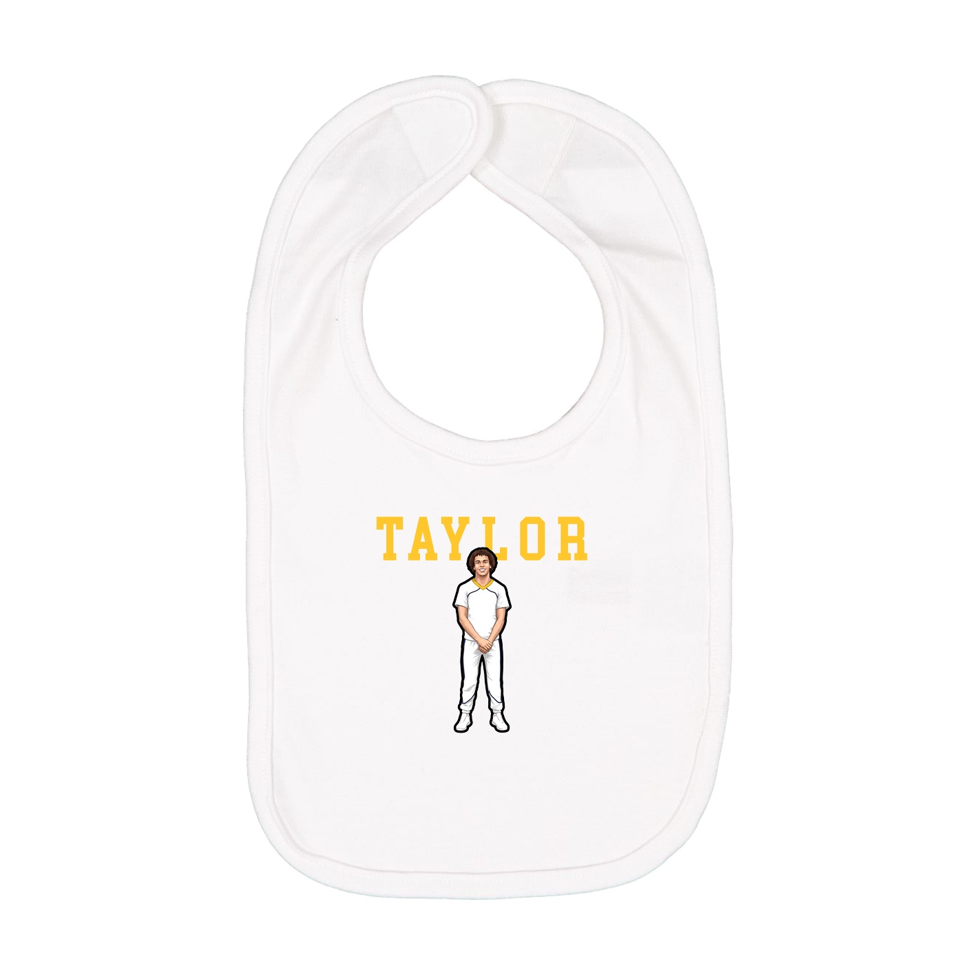 Infant Bib — Shirsey in White