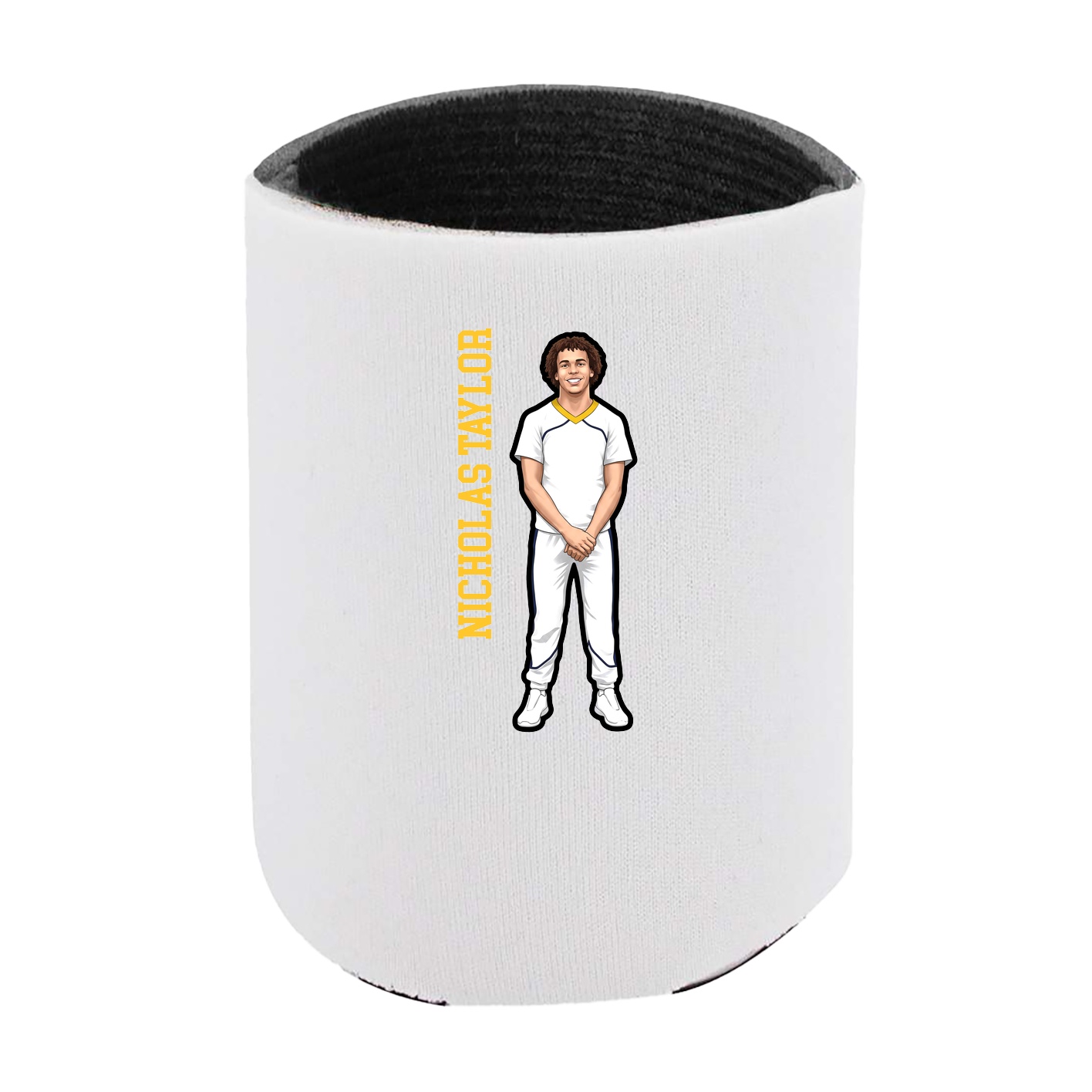 Can Holder — Name Vertical in White