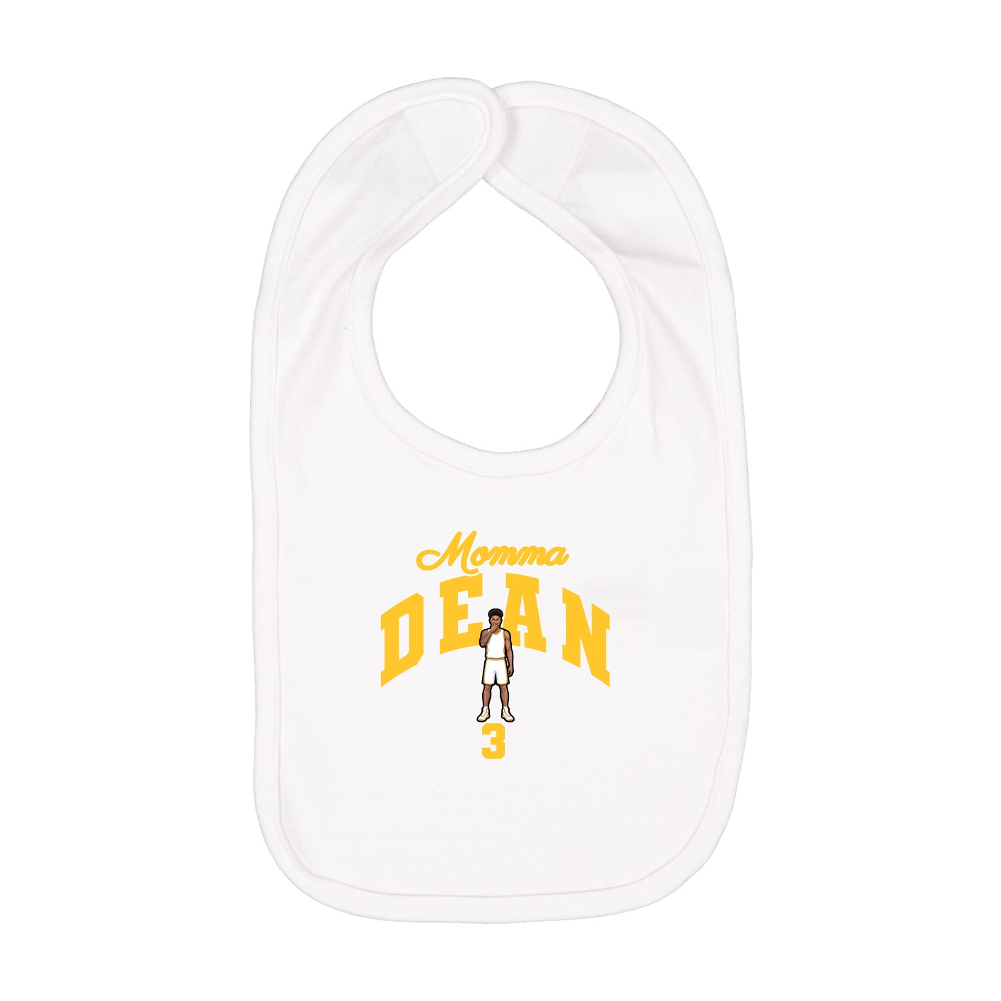 Infant Bib — Mothers Day Arch in White