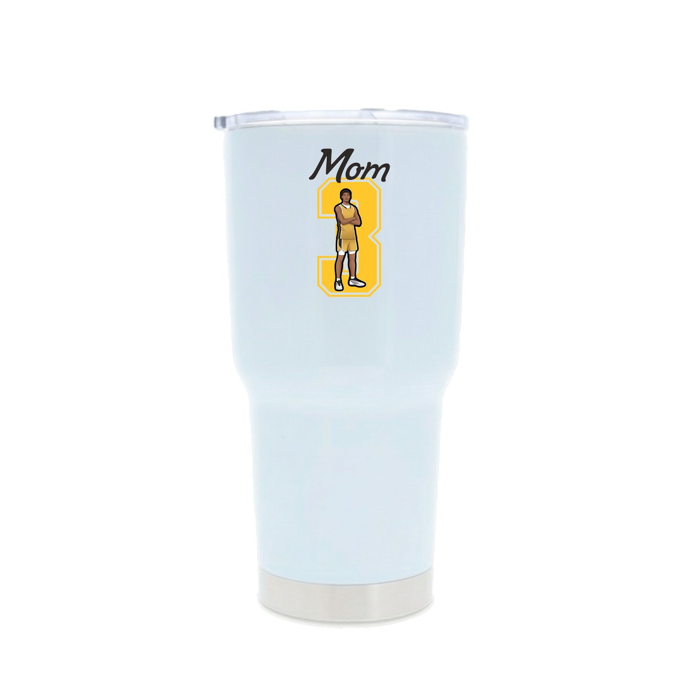 30oz Stainless Steel Tumbler — Mothers Day Shirsey in White