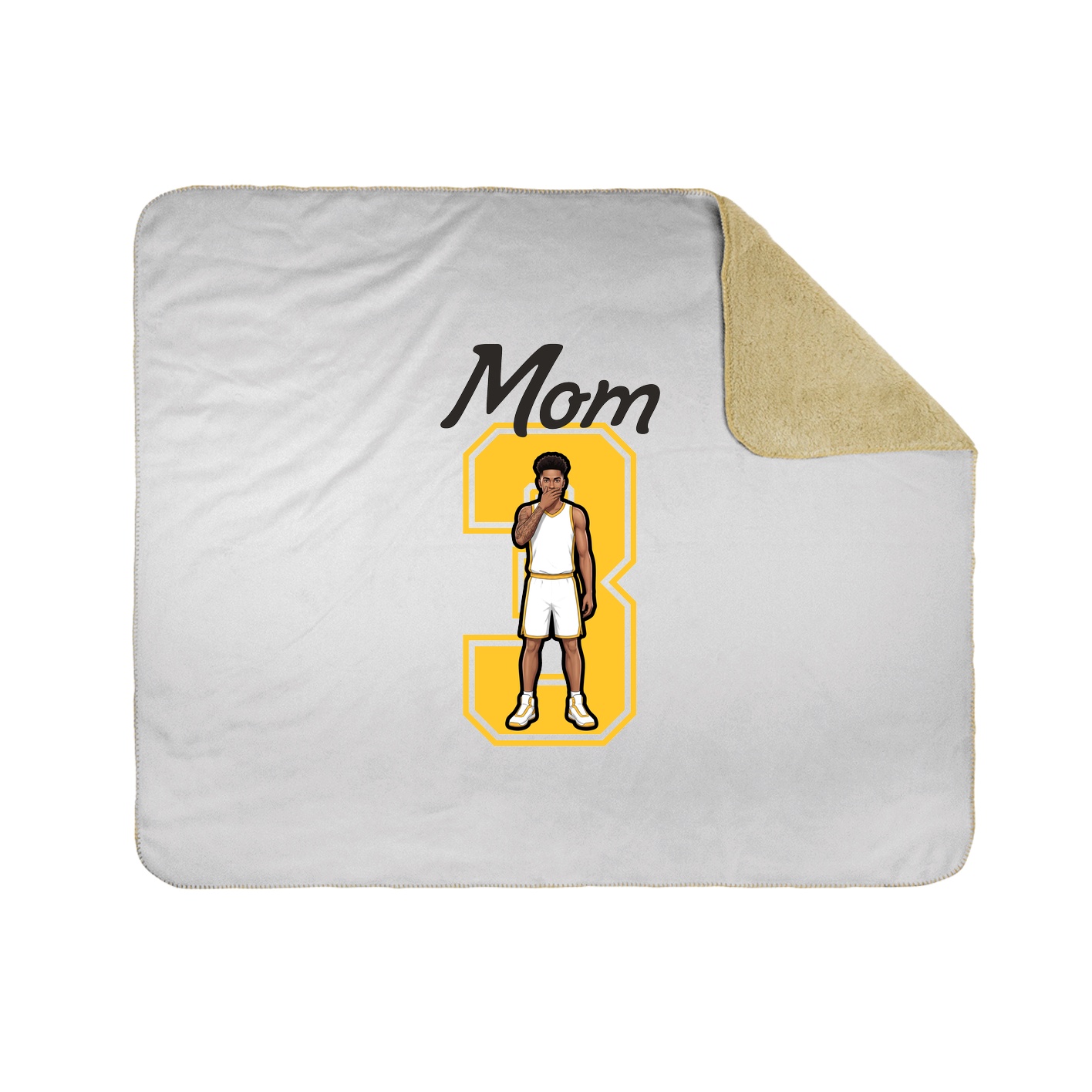 Throw Blanket — Mothers Day Shirsey in White