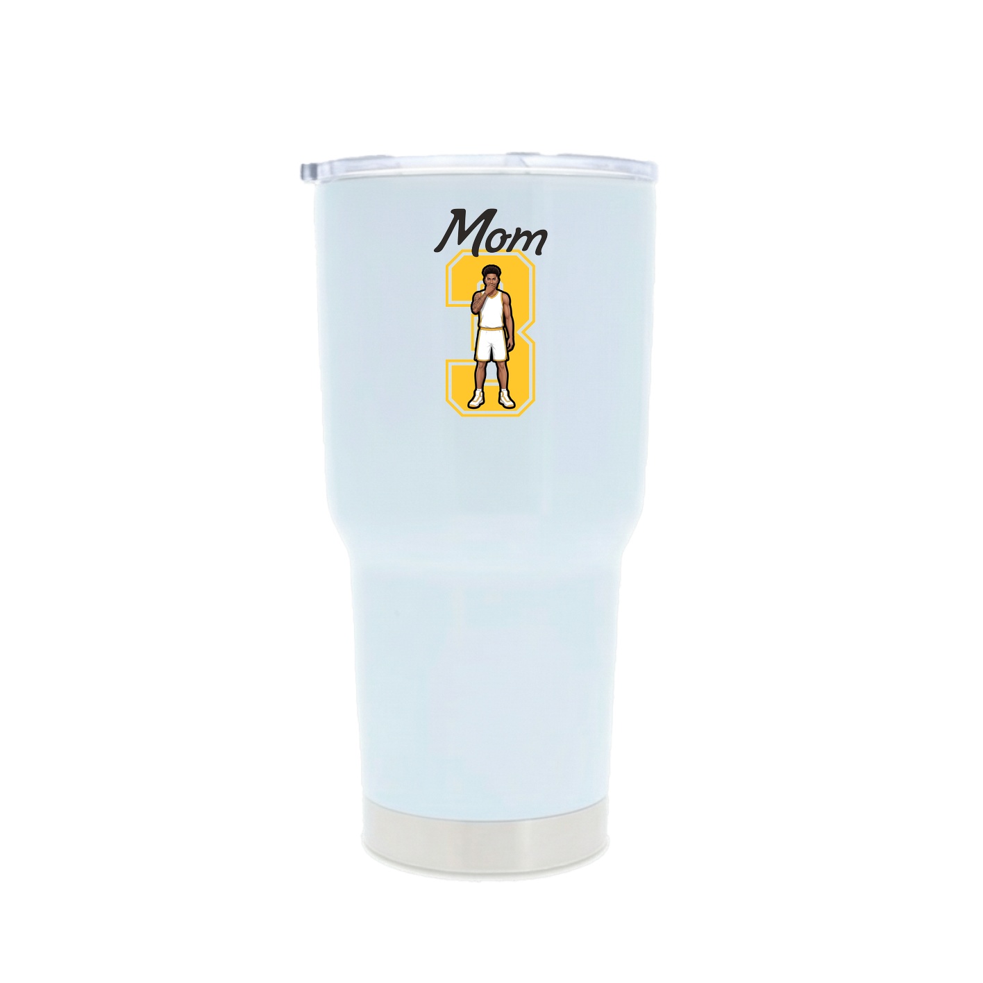 30oz Stainless Steel Tumbler — Mothers Day Shirsey in White