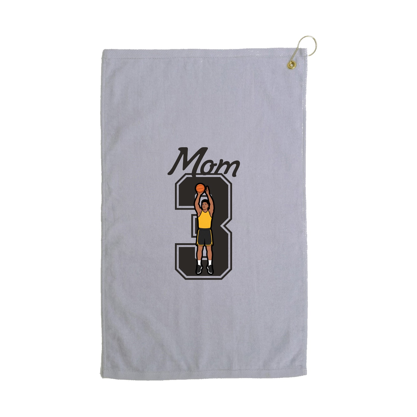 Golf Towel — Mothers Day Shirsey in Grey
