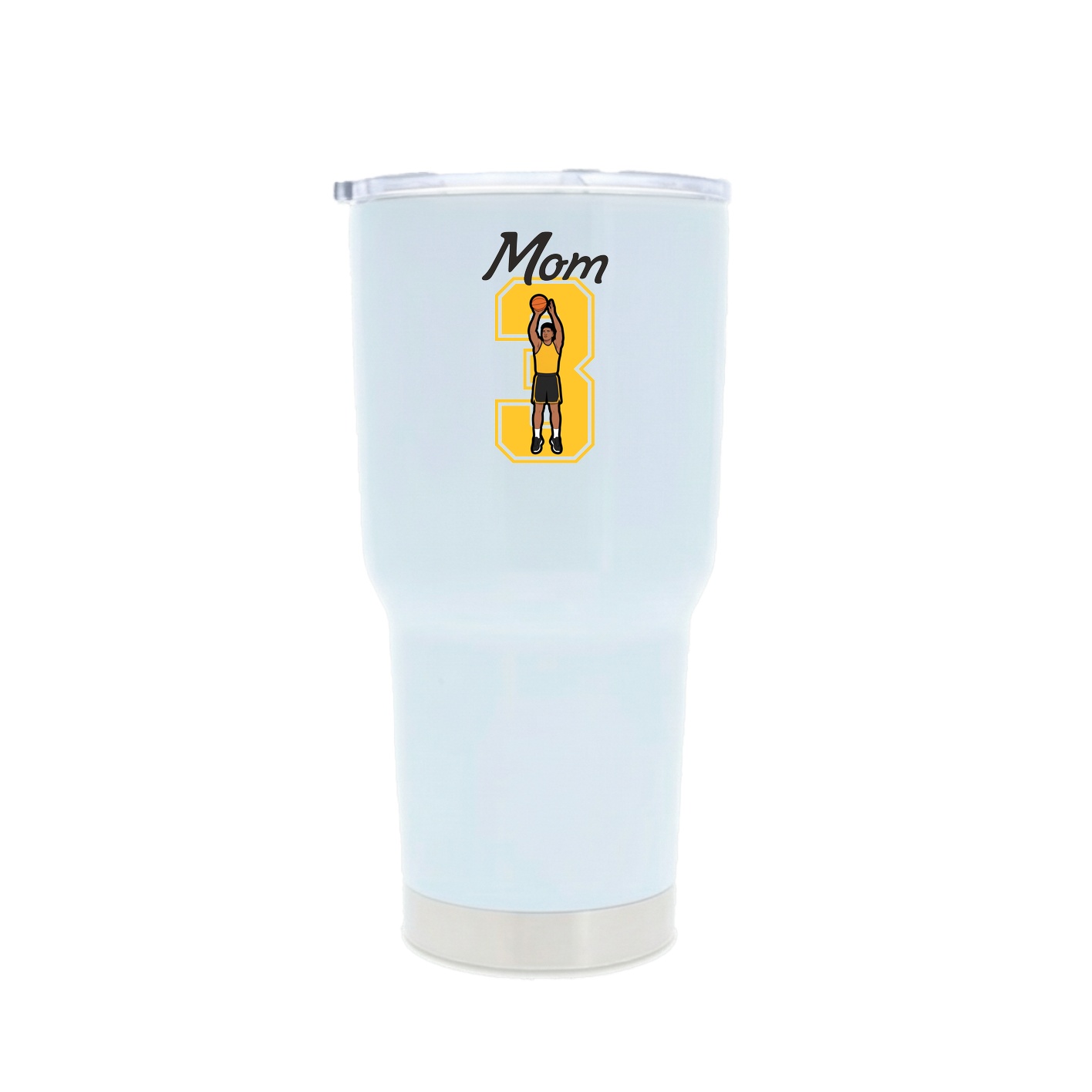 30oz Stainless Steel Tumbler — Mothers Day Shirsey in White