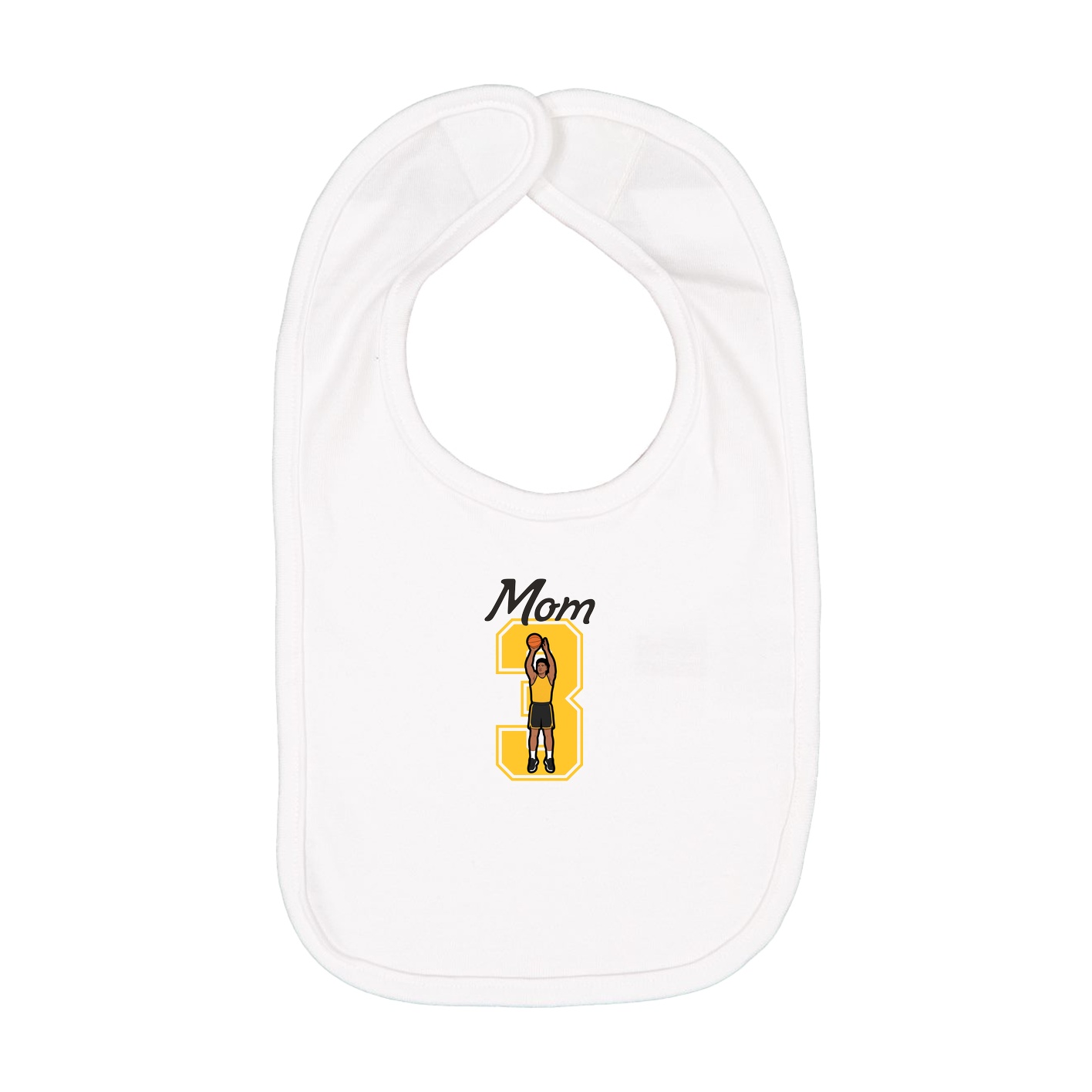 Infant Bib — Mothers Day Shirsey in White