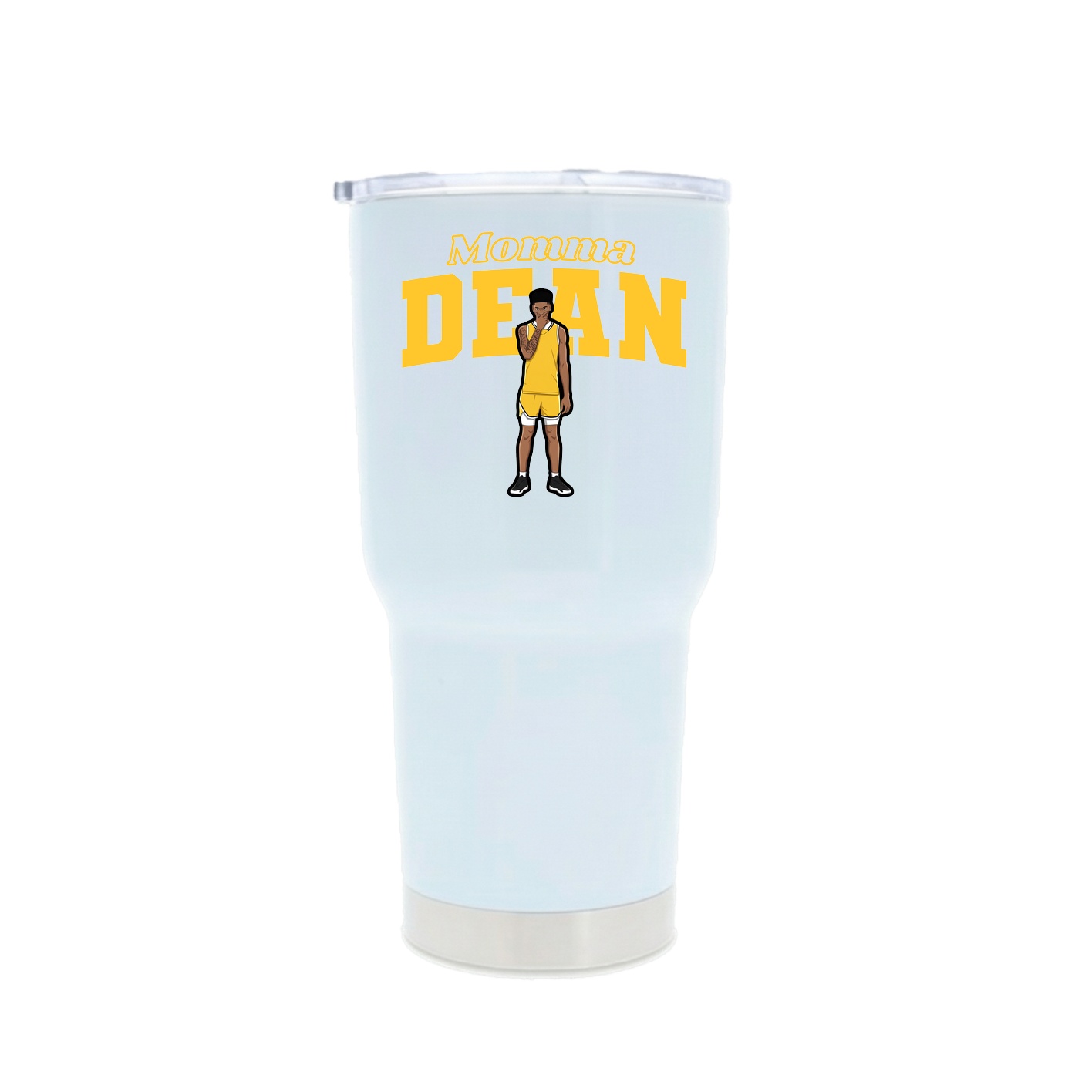 30oz Stainless Steel Tumbler — Mothers Day Block in White