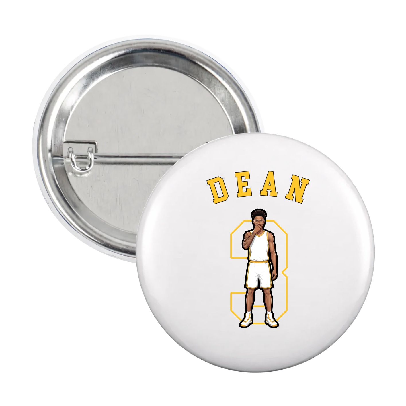 Game Day Button — Shirsey Arch in White