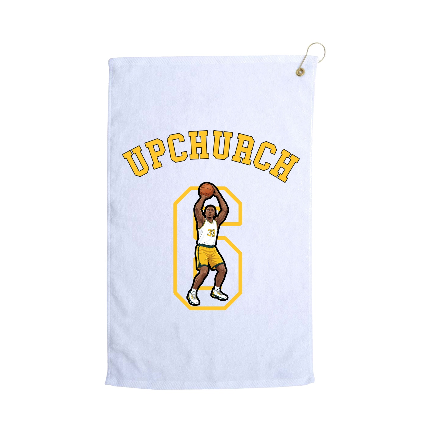 Golf Towel — Shirsey Arch in White