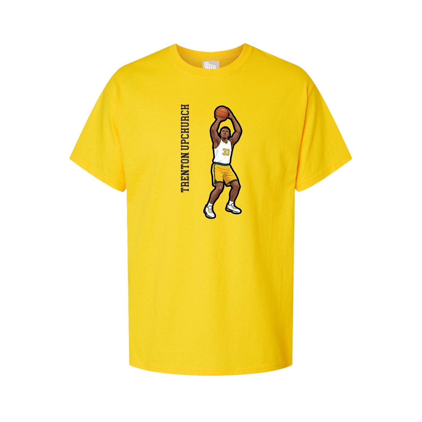 Youth Tee — Name Vertical in Gold