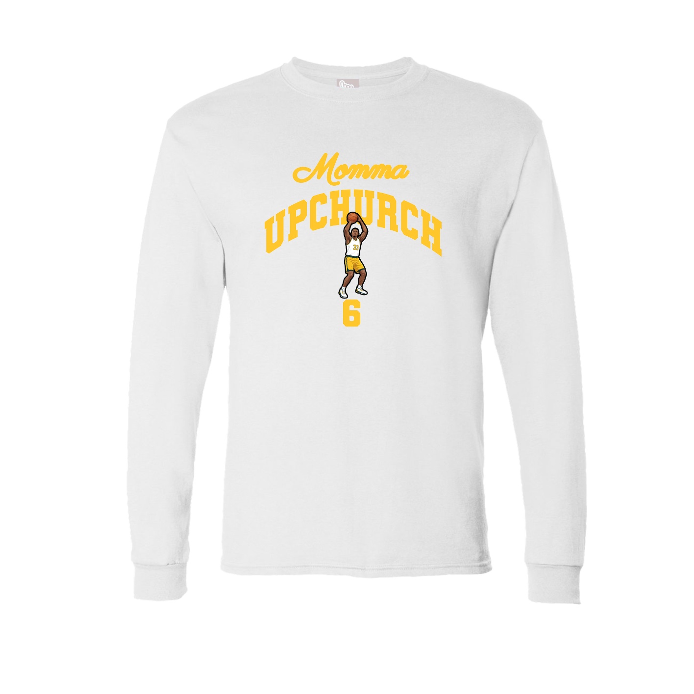 Long Sleeve Tee — Mothers Day Arch in White