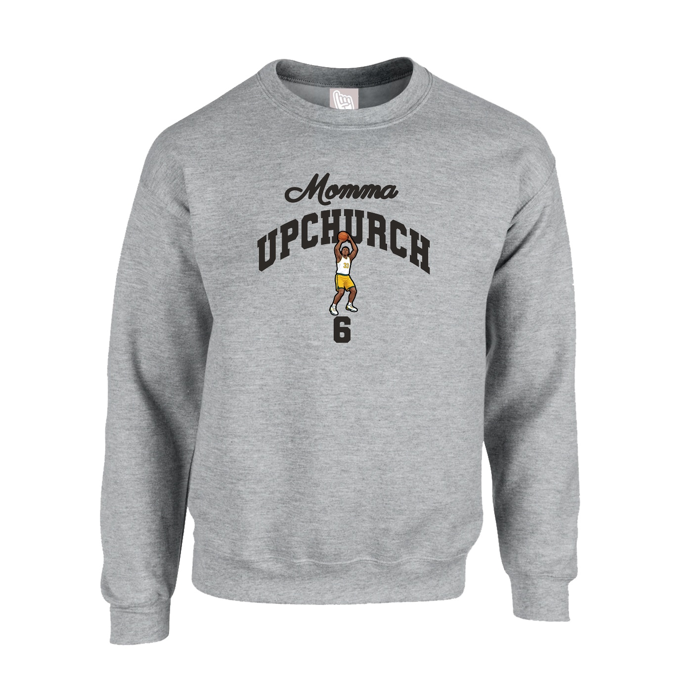 Fleece Crew — Mothers Day Arch in Grey
