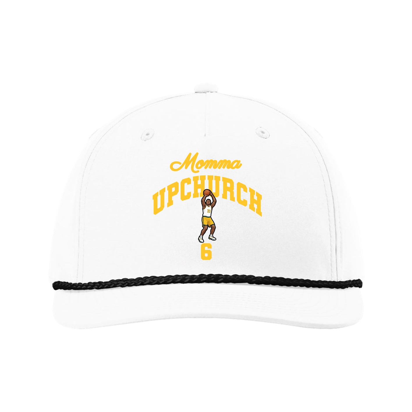Five-Panel Classic Rope Cap — Mothers Day Arch in White