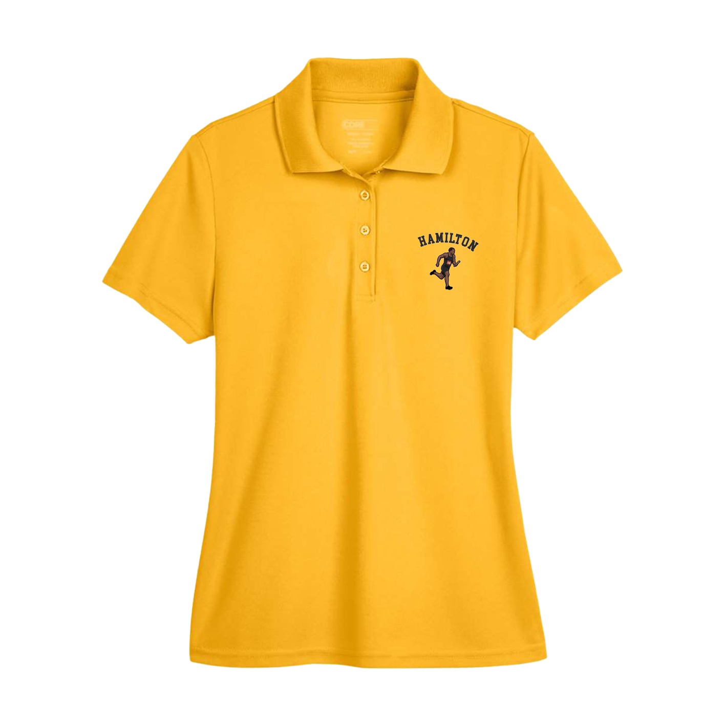 Womens Performance Polo — Shirsey Arch in Gold