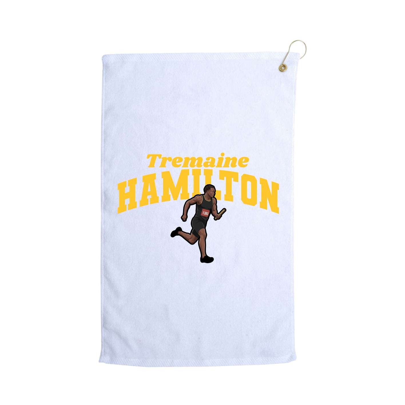 Golf Towel — Signature Arch in White