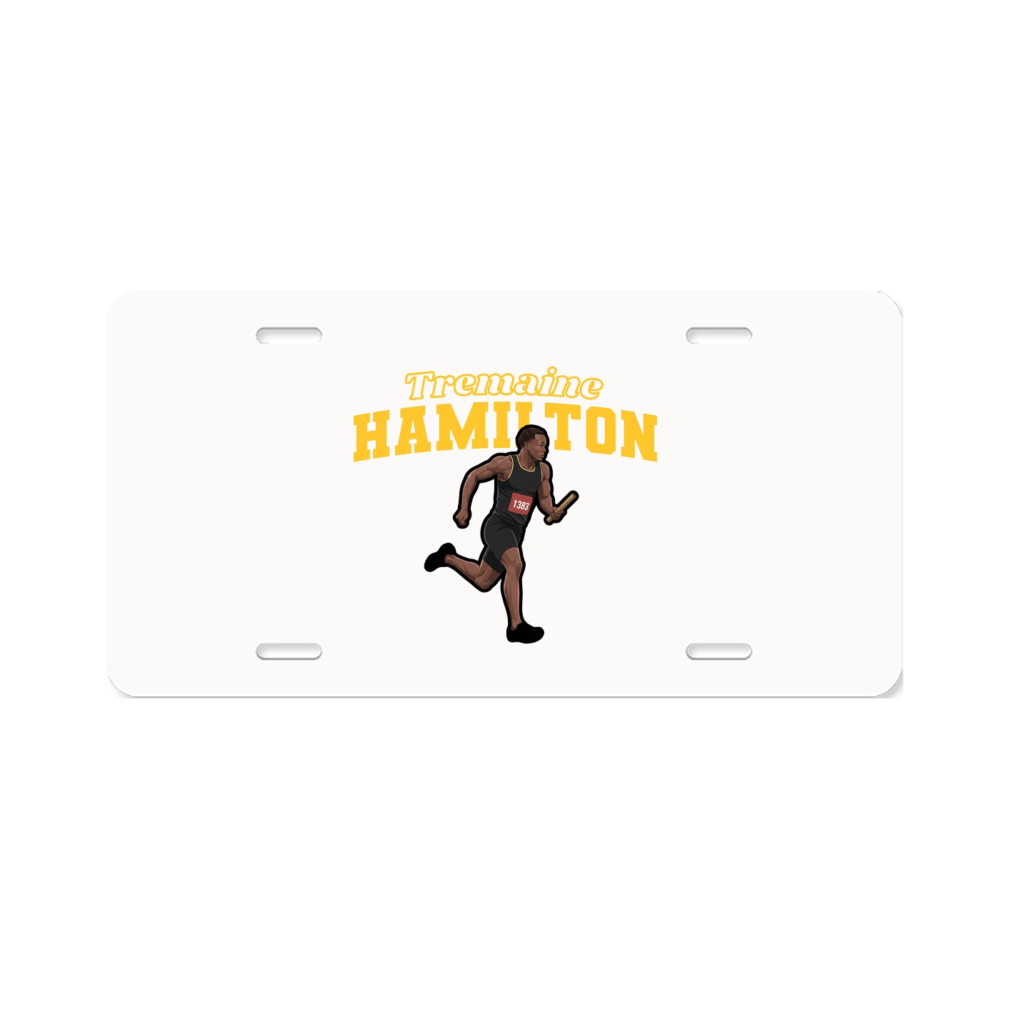 License Plate — Name Arch in Classic