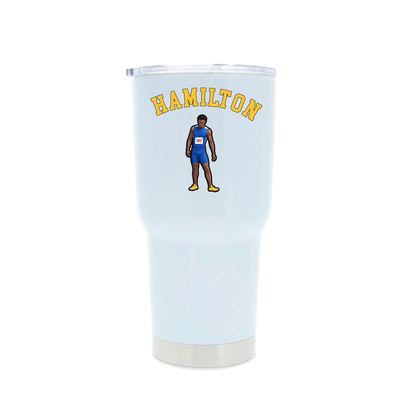 30oz Stainless Steel Tumbler — Shirsey Arch in White