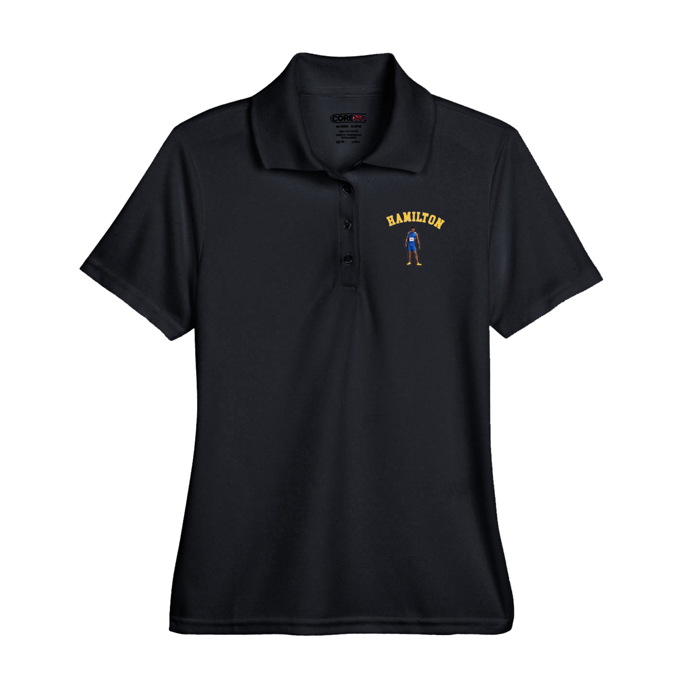 Performance Polo — Shirsey Arch in Black