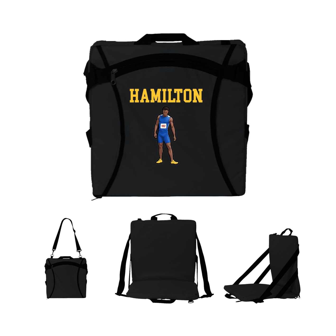 Folding Stadium Seat — Shirsey in Black