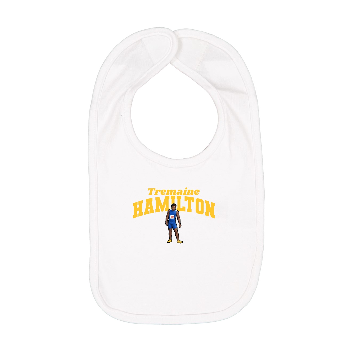 Infant Bib — Signature Arch in White
