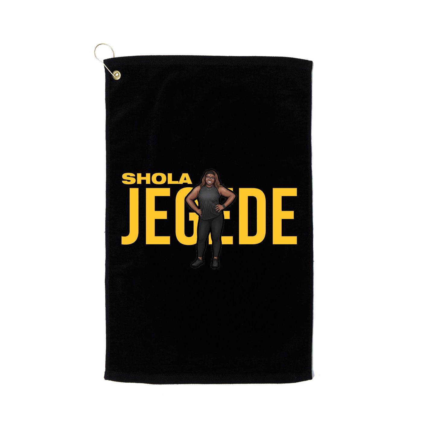 Golf Towel — Player Name in Black
