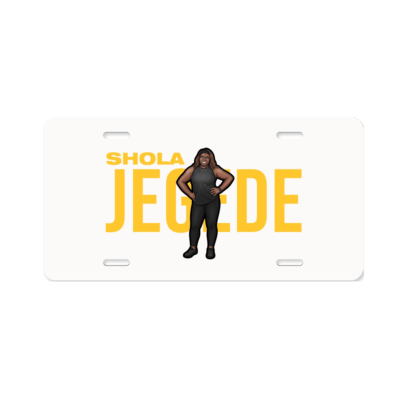 License Plate — Player Name in Classic