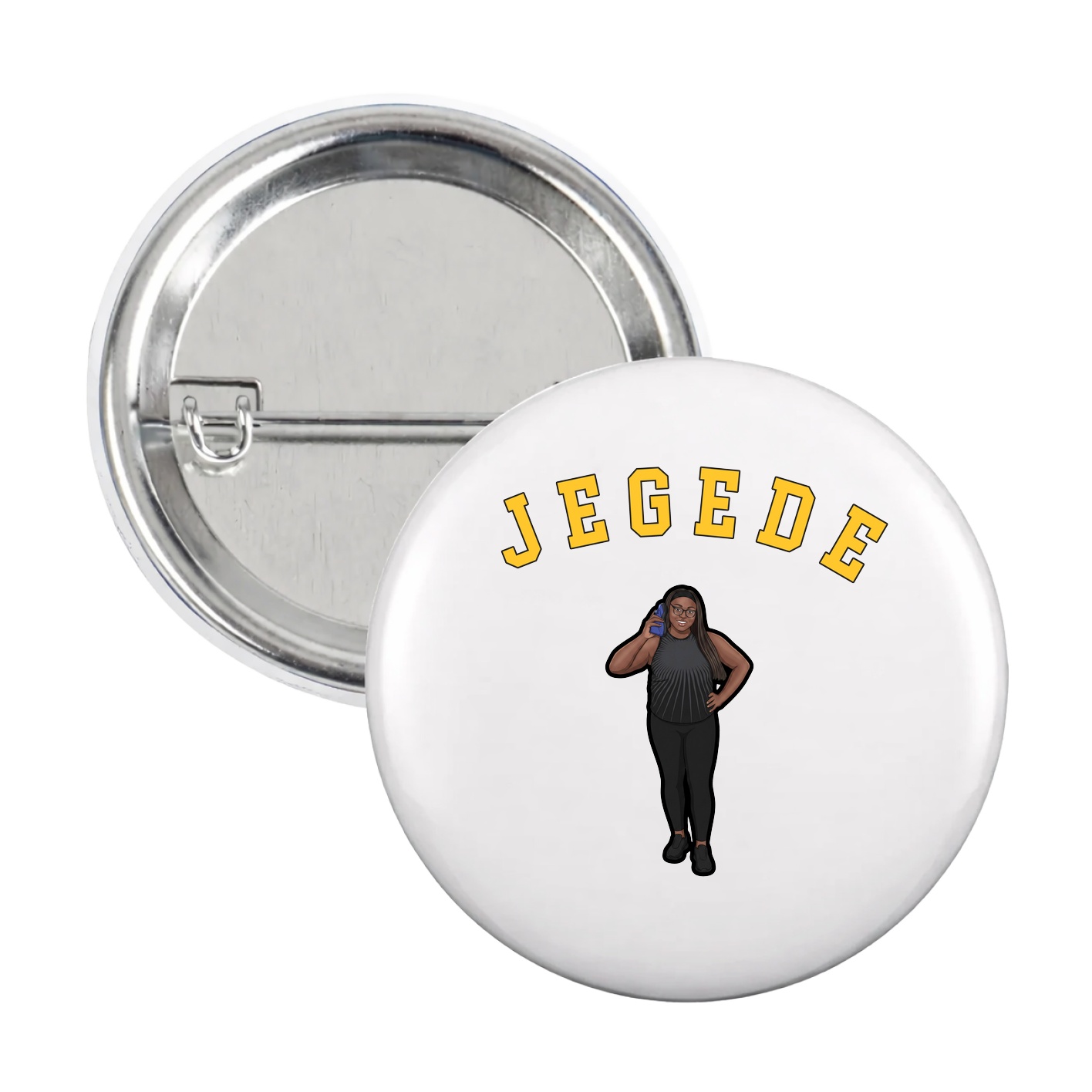 Game Day Button — Shirsey Arch in White