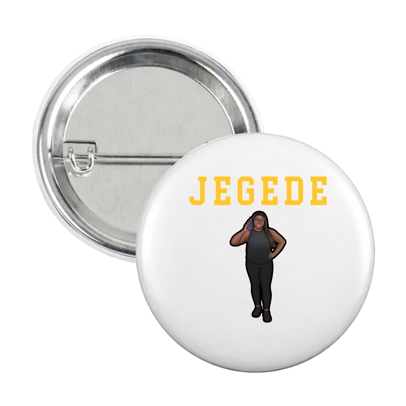 Game Day Button — Shirsey in White