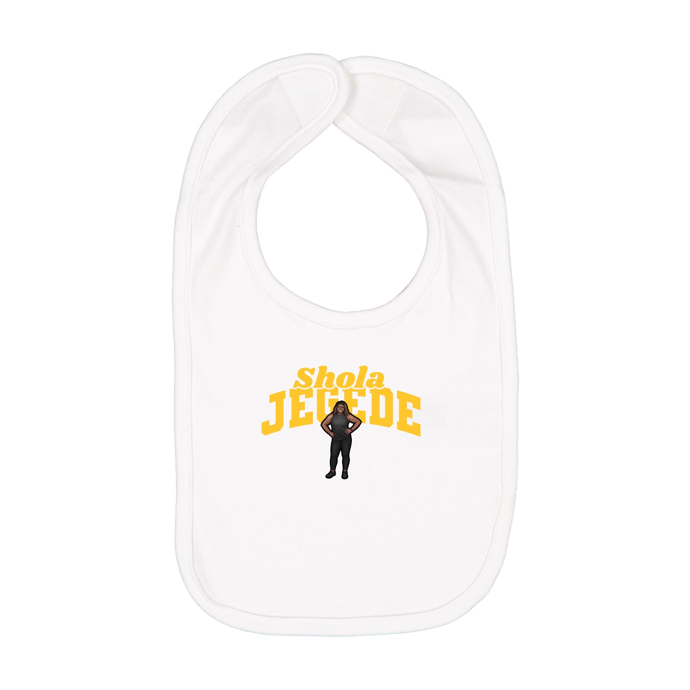Infant Bib — Signature Arch in White