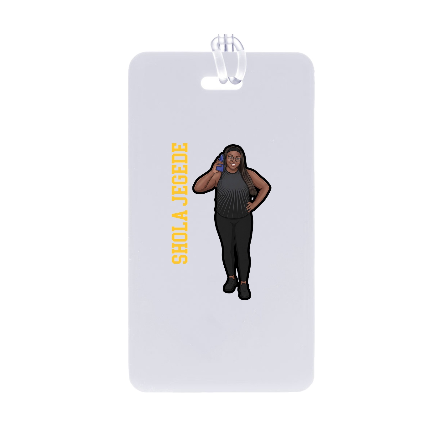 Bag Tag — Name Vertical in Classic