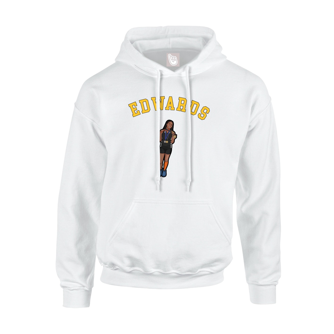 Youth Hoodie — Shirsey Arch in White