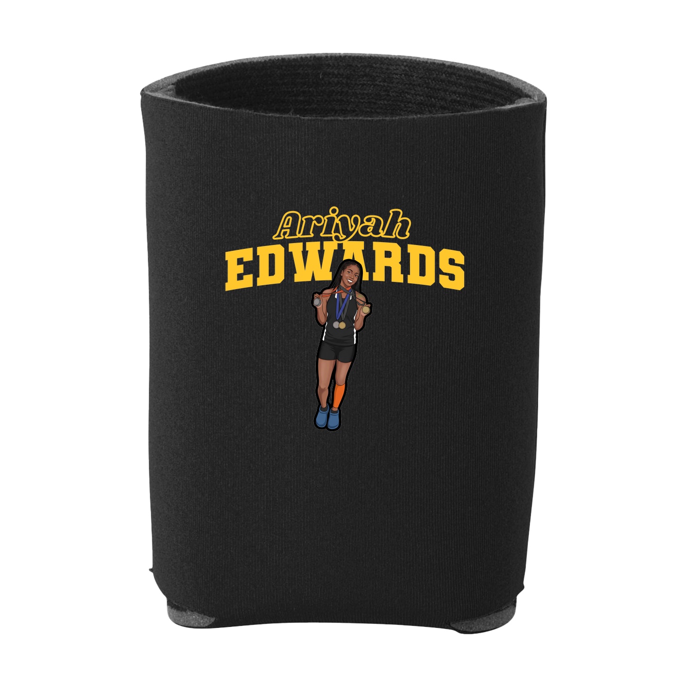 Can Holder — Name Arch in Black