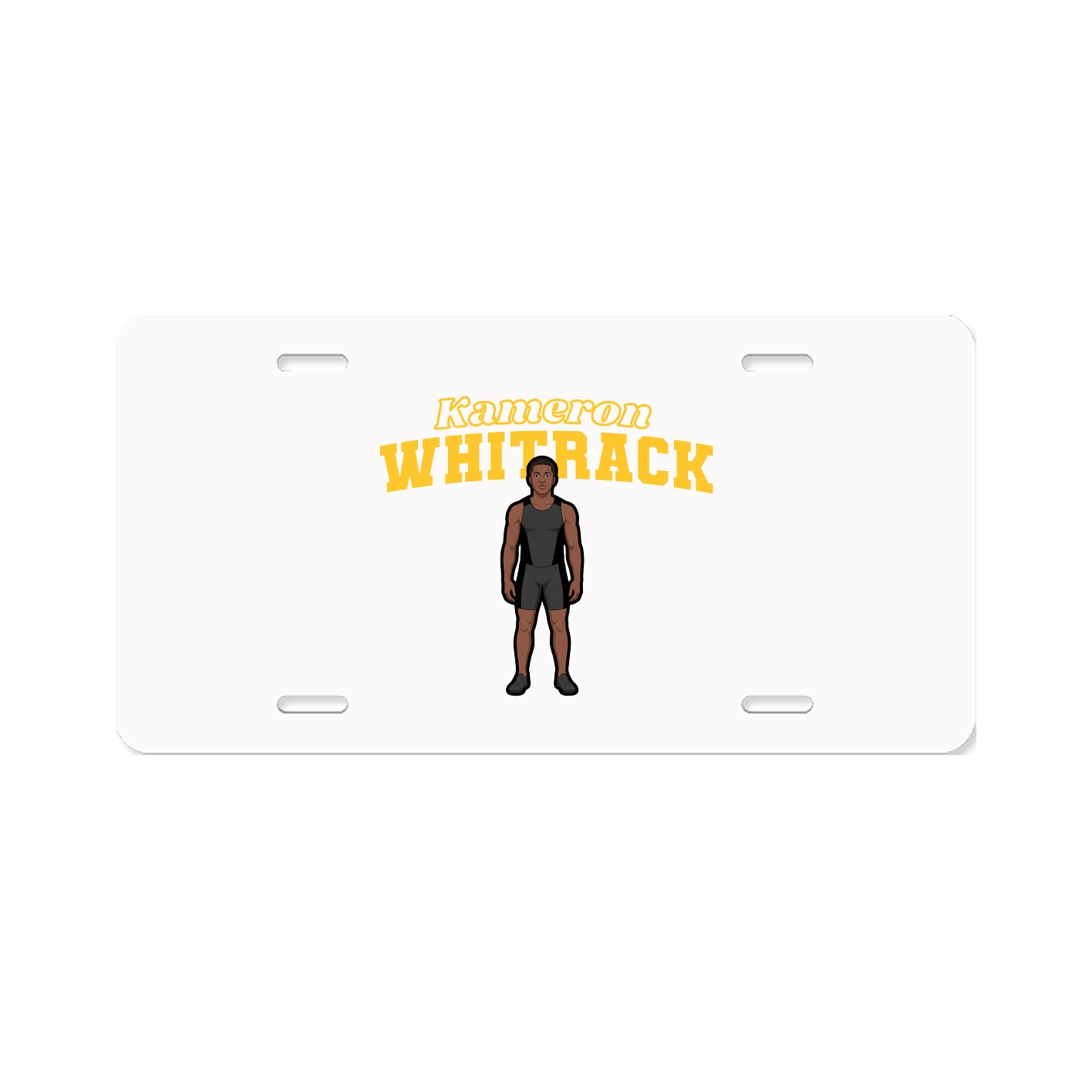 License Plate — Name Arch in Classic