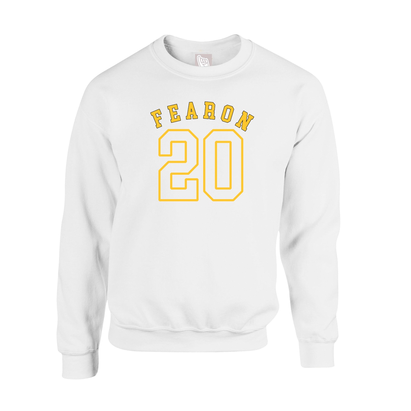 Fleece Crew — Shirsey Arch in White